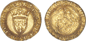CHARLES VII le Victorieux, 1re période (1422-1436)
Écu d'or, 1er type, 4e émission
- TTB 40 (TTB+)
° 8e : Poitiers - Rarissime !!!

D 453c, Fr# 3...