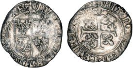 LOUIS XII le Père du peuple (1498-1514)
Douzain du Dauphiné, variété lis en coeur de la croix
 F - TTB 30 (TTB-)
Pt 2e Avers : Montélimar - Rare !...