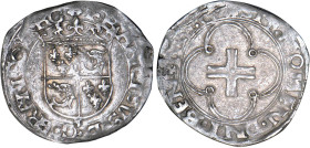 FRANÇOIS Ier (1515-1547)
Douzain du Dauphiné à la croisette, sans polylobe à l'avers
 z - TTB 30 (TTB-)
Assez Rare !


D 929a, GR1 257
GRENOBLE...