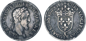 HENRI II (1547-1559)
Teston du moulin, 3e type
1553 A - TTB 30 (TTB-)
Rare !


D 989, GR1 376A
PARIS - ARGENT - 9,29g
 -----------------------...