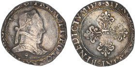 HENRI III (1574-1589)
Franc au col plat
1578 9 - TB 25 (TB++)
Assez Rare !


D 1130, GR1 496
RENNES - ARGENT - 11,64g
 -----------------------...