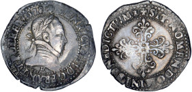 HENRI III (1574-1589)
Franc au col plat
1578 E - TTB 35 (TTB)
Tours - Rare !


D 1130, GR1 496
TOURS - ARGENT - 14,06g
 ----------------------...