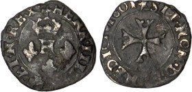 HENRI IV le Grand (1589-1610)
Liard à l'H, et à la croix échancrée
1601 - TB 25 (TB++)
Très Rare !!


D 1268, GR1 547
CHAMBERY - BILLON - 0,79g...