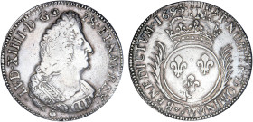 LOUIS XIV le Grand (1643-1715)
Écu aux palmes
1694 V - TTB 35 (TTB)
rf - Assez Rare !, nettoyé


DR 338, D 1520-1520a, GR 217, Dav# 3813, KM# 29...