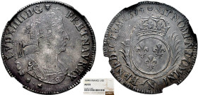 LOUIS XIV le Grand (1643-1715)
1/2 écu aux palmes
1694 N - SUP 50 (SUP-)
rf, Rare ! - NGC AU55


DR 340, D 1521-21a, GR 185, KM# 295
MONTPELLIE...