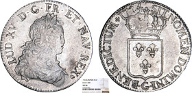 LOUIS XV le Bien aimé (1715-1774)
Écu de France
1724 G - SUP 50 (SUP-)
fn - Rarissime !!!, NGC AU58


DR 540, D 1665-1665a, GR 319, Dav# 1328, K...