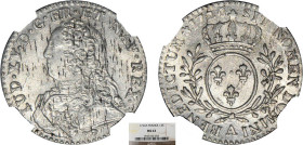 LOUIS XV le Bien aimé (1715-1774)
1/10 d'écu aux branches d'olivier & au buste habillé
1726 A - SPL 62 (SUP++)
Iéger paillage - NGC MS63


DR 55...