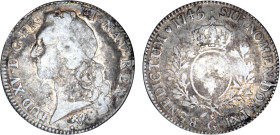 LOUIS XV le Bien aimé (1715-1774)
Écu aux branches d'olivier & au bandeau
1745 G - TB 15 (TB)
Très Rare !!


DR 557, D 1680, GR 322, Dav# 1331, ...