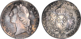 LOUIS XV le Bien aimé (1715-1774)
Écu aux branches d'olivier & au bandeau
1771 & - TB 15 (TB)
Très Rare !!


DR 557, D 1680, GR 322, Dav# 1331, ...