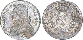 LOUIS XVI (1774-1792/93)
1/10 d'écu aux branches d'olivier & au buste habillé
1780 D - SUP 50 (SUP-)
Rare ! - léger paillage


DR 609, D 1711, G...
