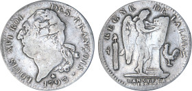 PÉRIODE RÉVOLUTIONNAIRE
ÉCU de 6 livres type "FRANÇOIS"
1793 W - TB 25 (TB++)
Très Rare !!


G 55, R 46, Dav# 3135, KM# 615
LILLE - ARGENT - 28...