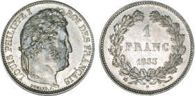 1 FRANC
1 FRANC Louis-Philippe I, laureate head
1833 B - SUP 50 (SUP-)
Rare !


G 453, F 210, KM# 748
ROUEN - ARGENT - 
 ---------------------...