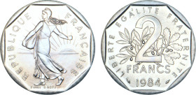 2 FRANCS
2 FRANCS type semeuse (nickel)
1984 - FDC 67 (FDC)
Rare !


G 547, F 272, KM# 942.1
 - NICKEL - 
 -----------------------------------...