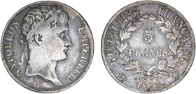 5 FRANCS
5 FRANCS Napoléon tête laurée, au revers République Française
1808 D - TTB 30 (TTB-)
Très Rare !!


G 583, F 306, KM# 686
LYON - ARGEN...
