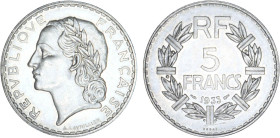 5 FRANCS
5 FRANCS type Lavrillier (nickel)
1933 - SPL 63 (SUP++)
ESSAI - Assez Rare !


G 760, F 336, KM# 888
 - NICKEL - 11,92g
 ------------...