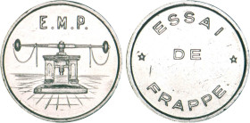 10 FRANCS
10 FRANCS (module de) ESSAI DE FRAPPE, 18,4 mm
ND - SPL 62 (SUP++)
3 séries de stries - Très Rare !!


G 822
 - NICKEL - 5,00g
 ----...