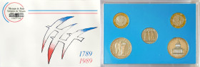 BOÎTIERS DE LA MONNAIE DE PARIS
Séries commémoratives en brillant universel
1989 - UNC 65 (NEUF)
Folon - Sceau jaune - Rare !


G BU com, KM# MS...