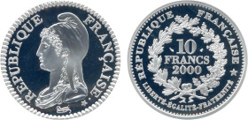 2000 ANS DE MONNAIES EN FRANCE
10 FRANCS Marianne révolutionnaire, 1795
2000 - FDC 64 (FDC)
BE


G C279, F 1333, KM# 1400
 - ARGENT - 
 ------...