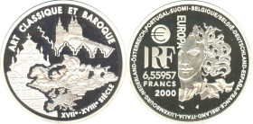 EUROPA - ARTS
6,55957 FRANCS Art classique et baroque
2000 - FDC 66 (FDC)
BE


G C291, F 1255, KM# 1226
 - ARGENT - 
 ------------------------...