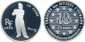 EUROS ET FRANCS
1 1/2 EURO / 10 FRANCS, Le Fifre de Manet
1996 - FDC 65 (FDC)
BE


G C139, F 1902, KM# 1122
 - ARGENT - 
 --------------------...