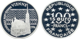 EUROS ET FRANCS
15 EURO / 100 FRANCS, Vienne
1996 - FDC 67 (FDC)
BE


G C163, F 2022, KM# 1140
 - ARGENT - 
 ---------------------------------...