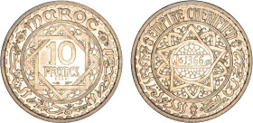 MAROC
10 FRANCS (26 mm)
1366 - FDC 64 (FDC)
Essai


GC 78, LE 257-259, KM Y# 44, E35, PE7
 - CUPRO-NICKEL - 6,98g
 ---------------------------...