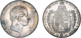 ÉTATS ALLEMANDS
Prusse, Frédéric Guillaume IV : Double thaler (3-1/2 Gulden), 2e type
1850 A - SUP 50 (SUP-)
Assez Rare !


KM# 440.2
BERLIN - ...
