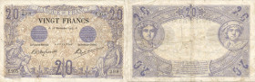 BANQUE DE FRANCE - XXe SIÈCLE
20 FRANCS (NOIR)
1904 - TTB 35 (TTB)
18-11, Très Rare !!
E.975

FA 9, PI # 61
 - PAPIER - 
 --------------------...