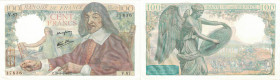 BANQUE DE FRANCE - XXe SIÈCLE
100 FRANCS (DESCARTES)
1944 - UNC 65 (NEUF)
45374
V.87

FA 27, PI # 101
 - PAPIER - 
 --------------------------...