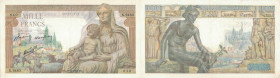 BANQUE DE FRANCE - XXe SIÈCLE
1.000 FRANCS (DEESSE DEMETER)
1943 - SUP 50 (SUP-)
28-10, Rare !
N.9463

FA 40, PI # 102
 - PAPIER - 
 ---------...