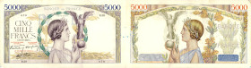 BANQUE DE FRANCE - XXe SIÈCLE
5.000 FRANCS (VICTOIRE) modifié : CAISSIER GENERAL
1938 - TTB 35 (TTB)
13-10, Rare !, légères taches
N.39

FA 45, ...