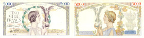 BANQUE DE FRANCE - XXe SIÈCLE
5.000 FRANCS (VICTOIRE) impression à plat
1938 - TTB 40 (TTB+)
8-12, Assez Rare !
X.72

FA 46, PI # 97
 - PAPIER ...