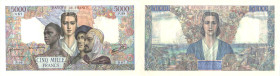 BANQUE DE FRANCE - XXe SIÈCLE
5.000 FRANCS (EMPIRE FRANÇAIS)
1942 - TTB 45 (TTB++)
8-10, Rare !
P.99

FA 47, PI # 103
 - PAPIER - 
 ----------...