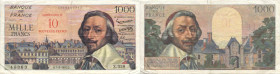 BANQUE DE FRANCE - XXe SIÈCLE10 NF SUR 1.000 FRANCS (RICHELIEU)1957 - TTB 35 (TTB)7-3, Rare ! - une coupureZ.328FA 53, PI # 138 - PAPIER - BANK OF FRA...