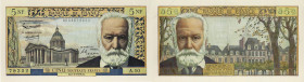 BANQUE DE FRANCE - XXe SIÈCLE5 NOUVEAUX FRANCS (VICTOR HUGO)1954 - SUP 58 (SUP)2-7, maques de comptageA.10FA 56, PI # 141 - PAPIER - BANK OF FRANCE - ...