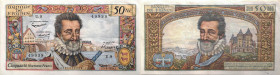 BANQUE DE FRANCE - XXe SIÈCLE50 NOUVEAUX FRANCS (HENRI IV)1959 - SUP 50 (SUP-)5-3 (U.9), Assez Rare !U.9FA 58, PI # 143 - PAPIER - BANK OF FRANCE - 20...