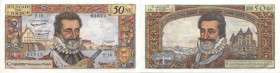 BANQUE DE FRANCE - XXe SIÈCLE50 NOUVEAUX FRANCS (HENRI IV)1959 - SPL 62 (SPL)2-7 (P.16), Rare en l'état !P.16FA 58, PI # 143 - PAPIER - BANK OF FRANCE...