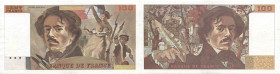 BANQUE DE FRANCE - XXe SIÈCLE100 FRANCS (DELACROIX) - TTB 45 (TTB++)Fauté sans encrage noir - Très RareFA 68, PI # 154 - PAPIER - BANK OF FRANCE - 20T...