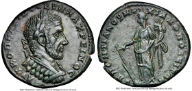 MOESIA. Marcianopolis. Macrinus (AD 217-218). AE (25mm, 10.48 gm, 12h), NGC Choice XF 4/5 - 4/5. Pontianus, consular legate. AYT K OΠEΛΛIOC CEYH MAKPE...
