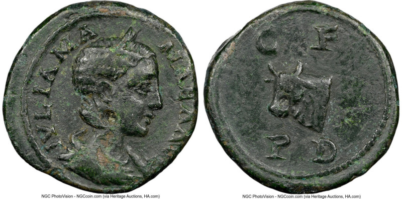 THRACE. Deultum. Julia Mamaea (AD 222-235). AE (19mm, 7h). NGC VF. IVLIA MA-MAEA...