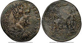 PONTUS. Amasia. Septimius Severus (AD 193-211). AE (30mm, 16.00 gm, 7h). NGC Choice XF 4/5 - 3/5. Dated Civic Year 208 (AD 205/6). AY KAI Λ CEΠ-CEOYHΡ...