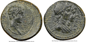 LYDIA. Philadelphia. Caligula (AD 37-41). AE (18mm, 4.43 gm, 11h). NGC Choice XF 4/5 - 4/5. ΓΑΙΟΣ-ΚΑΙΣΑΡ, bare head of Caligula right / ΦΙΛΑΔΕΛΦΕΩΝ-ΓΑ...