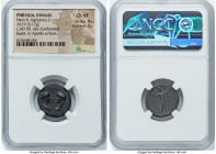 PHRYGIA. Synaus. Nero with Agrippina Junior (AD 54-68). AE (19mm, 5.17 gm, 12h). NGC Choice VF 4/5 - 3/5. Ca. AD 55, Metrophanes, magistrate. ΑΓΡΙΠΠΕΙ...