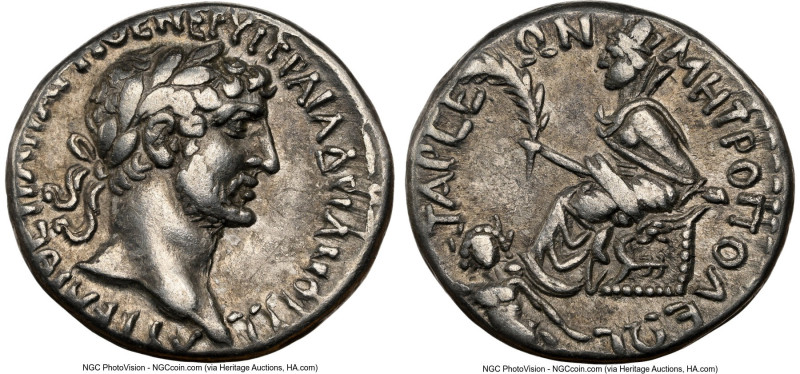 CILICIA. Tarsus. Hadrian (AD 117-138). AR tridrachm (24mm, 10.67 gm, 12h). NGC V...