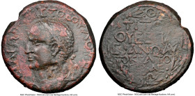 ARMENIAN KINGDOM. Kings of Armenia Minor. Aristobulus (AD 54-92). AE (25mm, 11.28 gm, 12h). NGC Choice VF 4/5 - 3/5, countermark. Nicopolis ad Lycum, ...