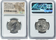 SYRIA. Antioch. Augustus (27 BC-AD 14). AR tetradrachm (27mm, 15.32 gm, 12h). NGC Choice XF 5/5 - 4/5. Dated Actian Era Year 29 and Consular Year 12 (...