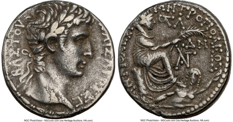 SYRIA. Antioch. Augustus (27 BC-AD 14). AR tetradrachm (25mm, 15.01 gm, 12h). NG...