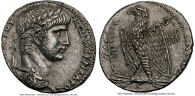 SYRIA. Antioch. Nero (AD 54-68). AR tetradrachm (25mm, 14.97 gm, 12h). NGC Choice AU 4/5 - 4/5. Dated Caesarean Era Year 108 and Regnal Year 6 (AD 61/...