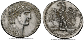 SYRIA. Antioch. Nero (AD 54-68). AR tetradrachm (26mm, 15.20 gm, 11h). NGC Choice AU 5/5 - 3/5. Dated Regnal Year 7 and Caesarean Era Year 109 (AD 60/...