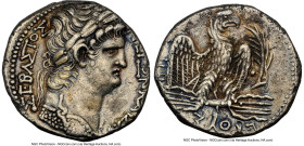 SYRIA. Antioch. Nero (AD 54-68). AR tetradrachm (24mm, 14.88 gm, 11h). NGC Choice XF 4/5 - 3/5. Dated Regnal Year 10 and Caesarean Era Year 112 (AD 63...